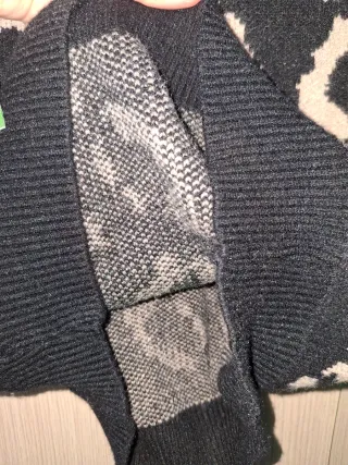 Chaleco de punto estampado leopardo