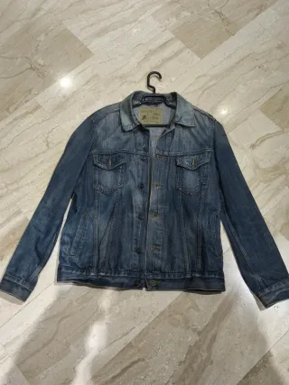 Chaqueta tejana azul