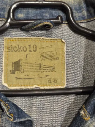 Chaqueta tejana azul