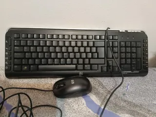 Teclado y Ratón HP Negro. Cable