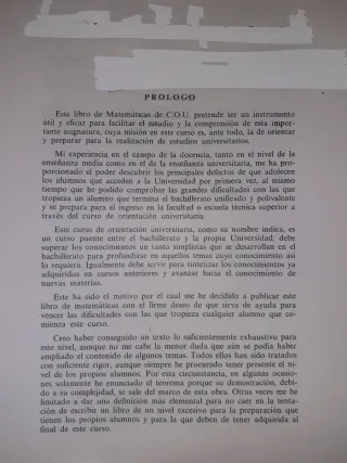 Matemáticas Curso de Orientación Universitaria