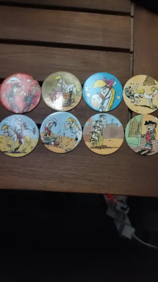 8 Tazos Lucky Luke