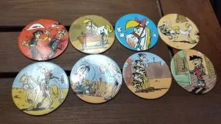 8 Tazos Lucky Luke