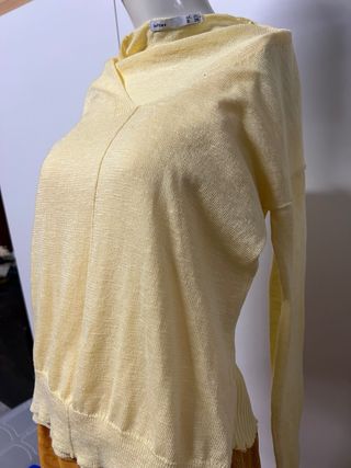 Conjunto Top y Jersey Sin Mangas Amarillo