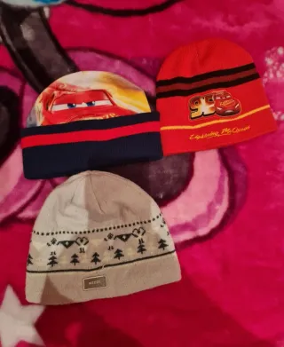 Gorros invierno niño Cars y estampado