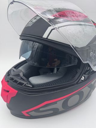 Casco Moto Integral Soxon ST-1000 Racing Red, L