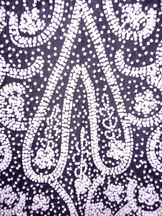 Blusón fiesta pedrería blanco y negro