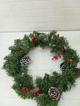 Corona de navidad para puerta 50 cm