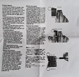 Mando Garaje Clemsa MASTERCODE MV1