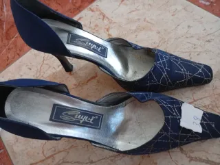 Zapatos Suyi Talla 38 Azul/Plata