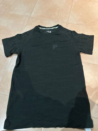 Camiseta Fila Run Talla M Negra