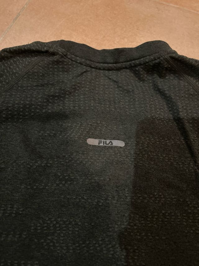 Camiseta Fila Run Talla M Negra