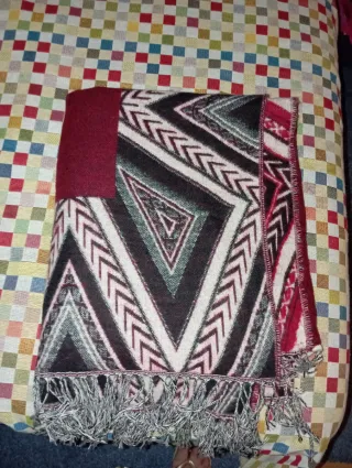 Capa reversible mujer multicolor