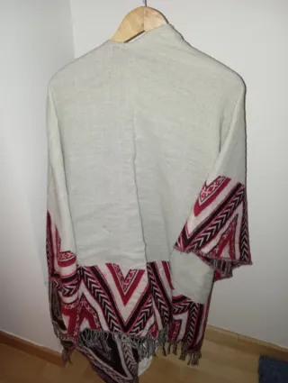 Capa reversible mujer multicolor