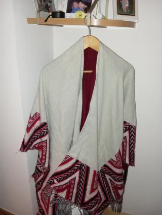 Capa reversible mujer multicolor