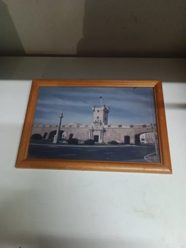 Foto Cádiz con marco de madera