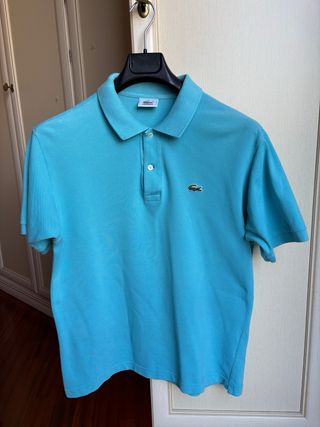 Polo Lacoste azzurra Taglia XL