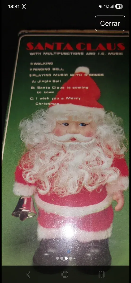 2 Babbi Natale con musica e movimento a campana