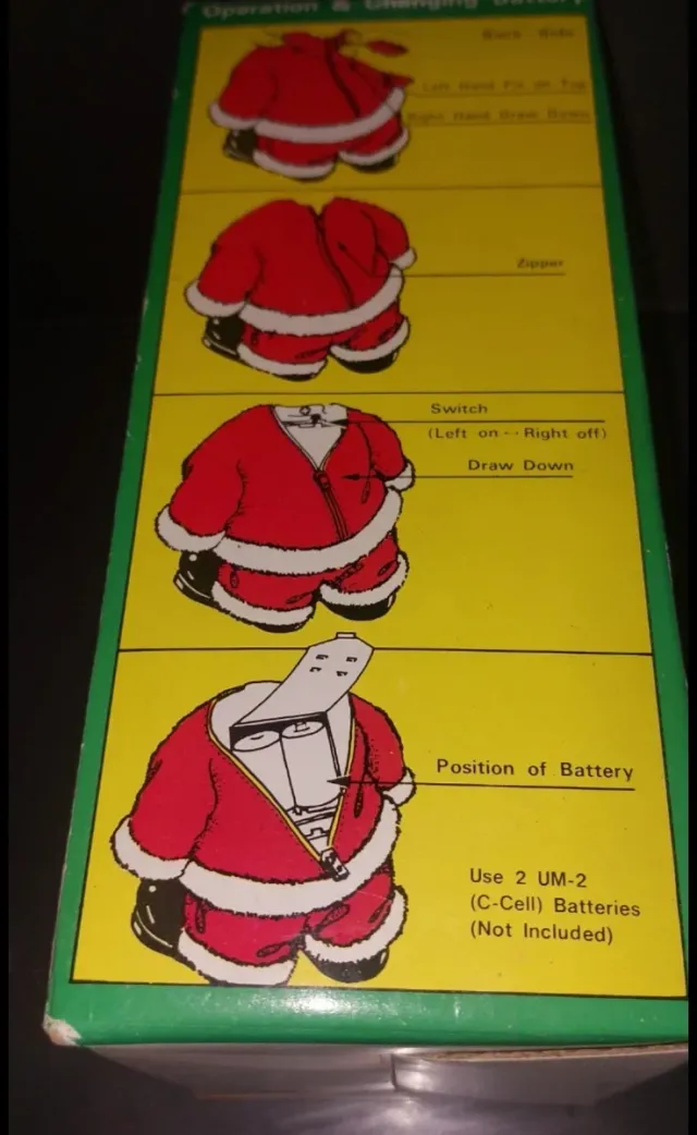2 Babbi Natale con musica e movimento a campana