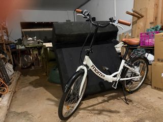 Bicicleta plegable Moma blanca