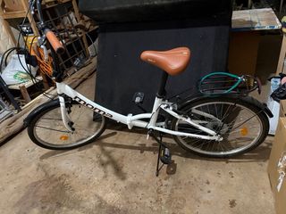 Bicicleta plegable Moma blanca