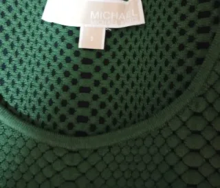 Vestido Michael Kors verde entallado