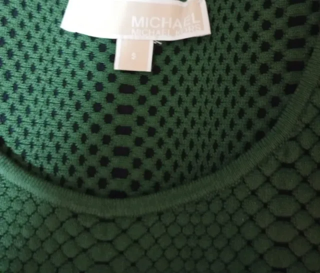 Vestido Michael Kors verde entallado