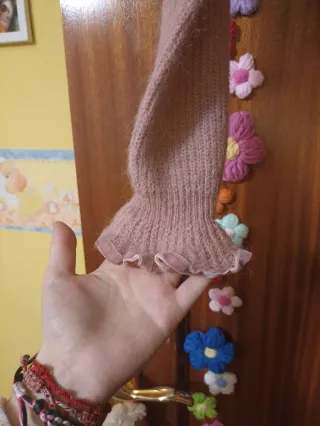 Chaqueta Zara rosa con volantes