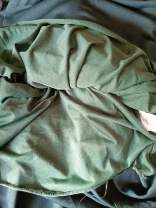 Vestido largo verde elegante con encaje talla 42