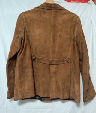 Giacca scamosciata vintage marrone