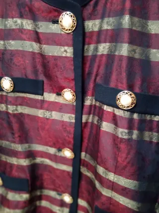 Chaqueta fiesta dorada y morada