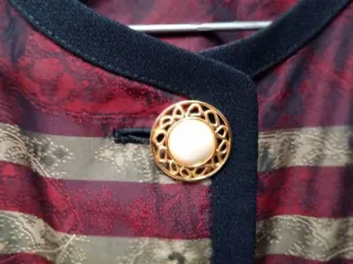 Chaqueta fiesta dorada y morada