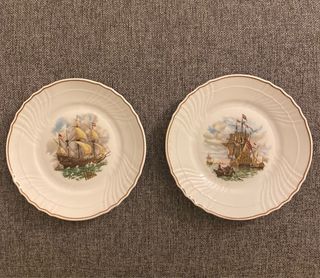 Set 2 piatti  tema navale Richard Ginori
