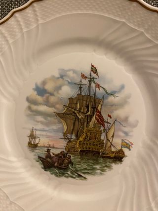 Set 2 piatti  tema navale Richard Ginori