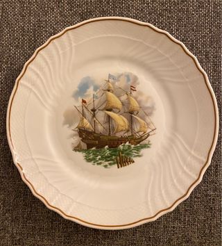 Set 2 piatti  tema navale Richard Ginori