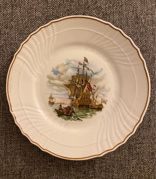 Set 2 piatti  tema navale Richard Ginori