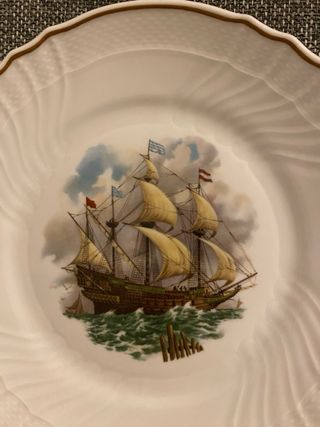 Set 2 piatti  tema navale Richard Ginori