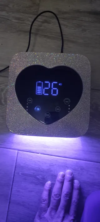 Lámpara Uñas LED UV Corazón Brillante