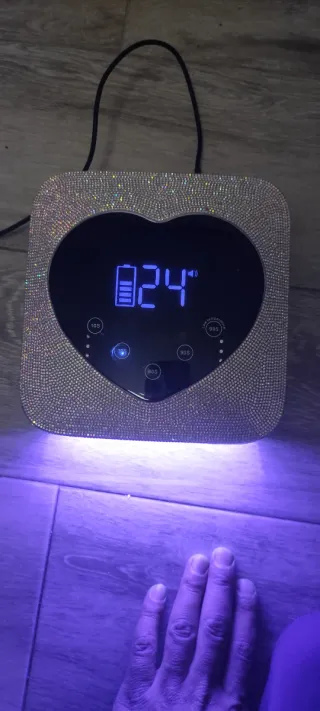 Lámpara Uñas LED UV Corazón Brillante