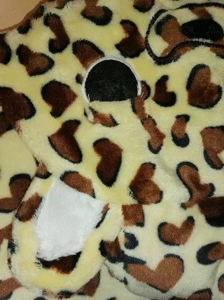 Mono pijama leopardo suave T. S/M