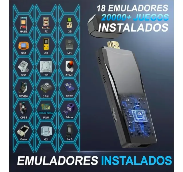 Consola Retro 20.000 Juegos + 2 Mandos Inalambrico