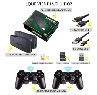 Consola Retro 20.000 Juegos + 2 Mandos Inalambrico