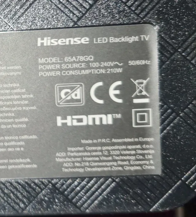 TV Hisense 65 Smart TV