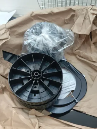 Barbacoa redonda con tapa Ø57x86cm