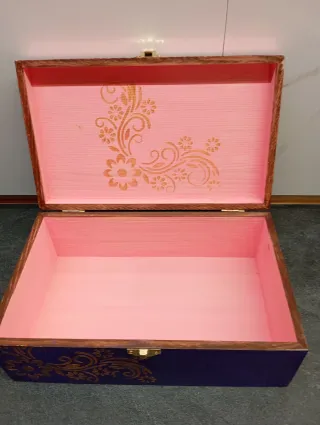 Caja de madera artesanal estilo Shabby Chic