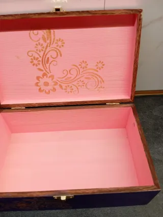 Caja de madera artesanal estilo Shabby Chic