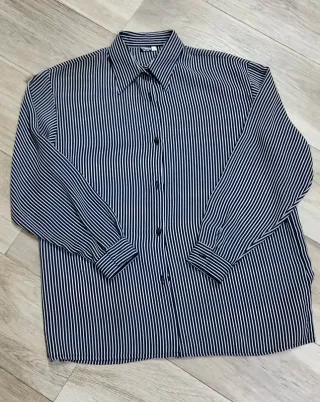 Camicetta donna misto seta righe