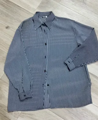 Camicetta donna misto seta righe