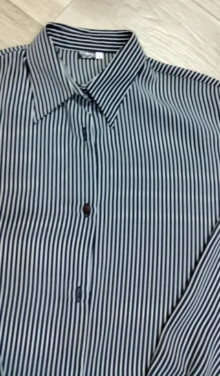 Camicetta donna misto seta righe