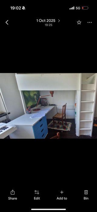 Letto a castello IKEA con scrivania